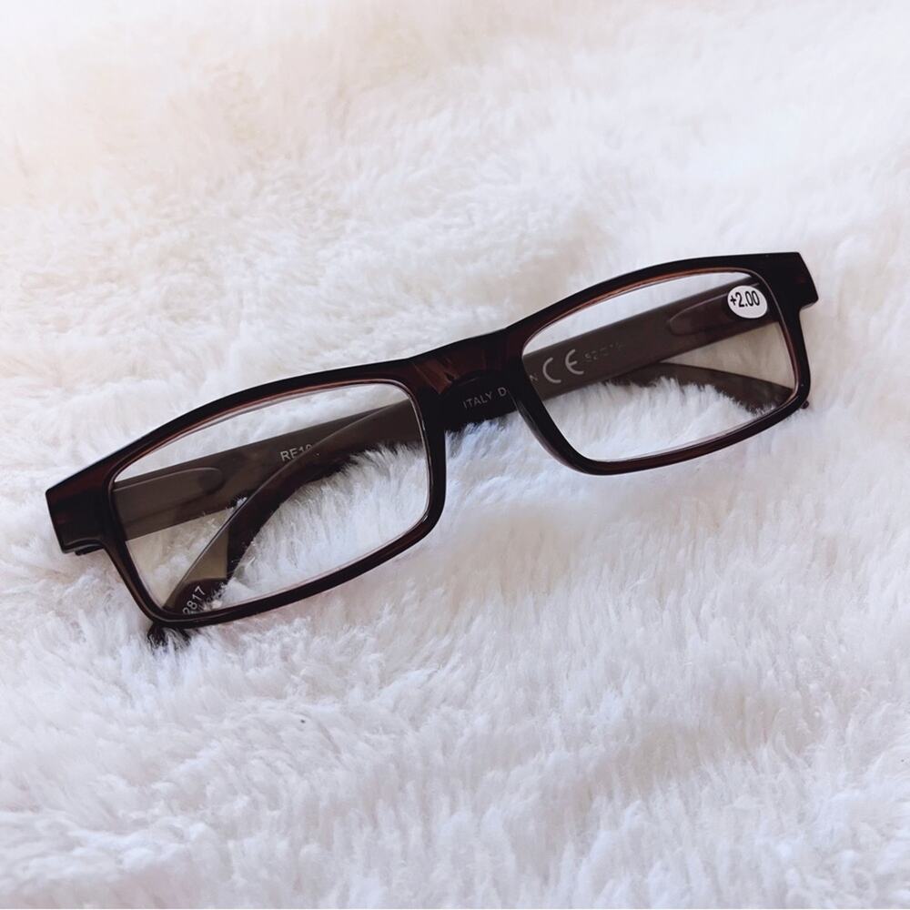 Rory Brown Rectangular Reader Glasses NWT - image 3